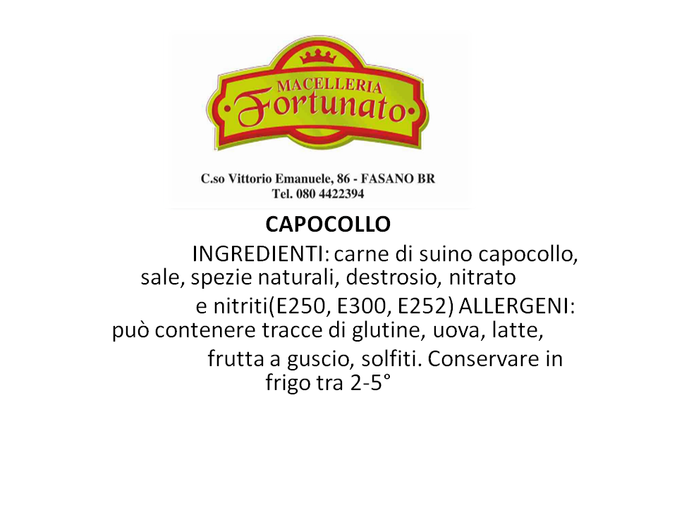 Capocollo pugliese