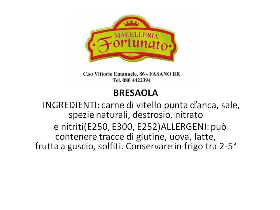 Bresaola pugliese